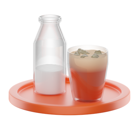 Coffee And Milk  3D Icon