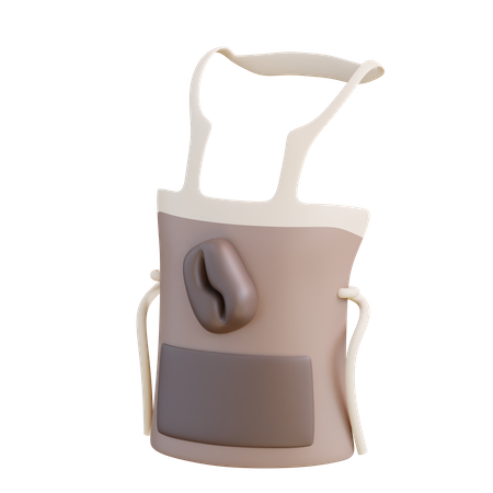 Coffee Apron 3D Icon