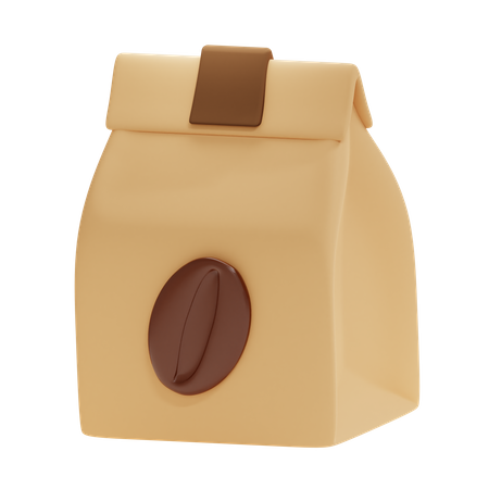 Coffee Bag 3D Icon