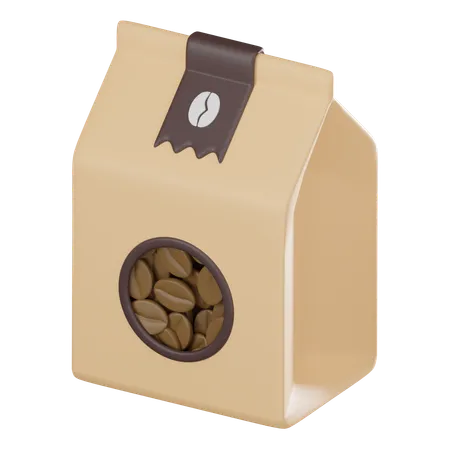 Immerse Your Audience In The Rich Aroma Of Coffee Of A Beans Package Ideal For Coffee Shops Packaging Designs And Caffeine Enthusiasts 3 D Render Illustration 3D Icon