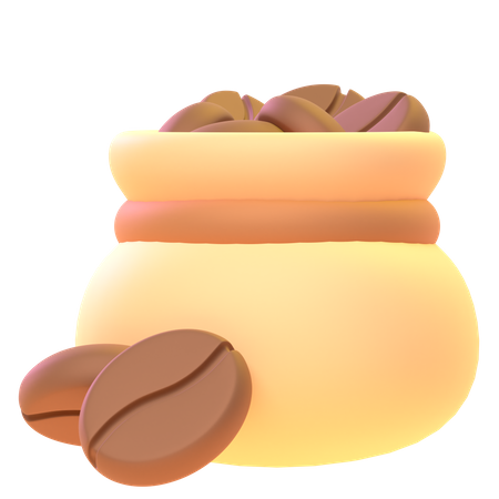 Coffee Bean 3D Icon