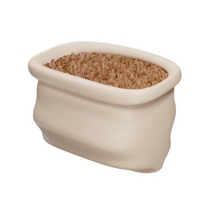 Coffee Bean Bag  3D Icon