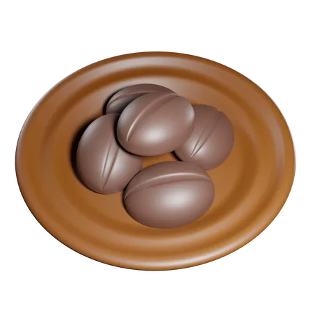 Coffee beans 1  3D Icon