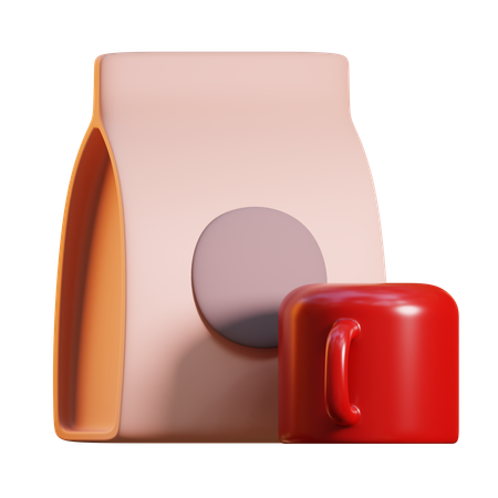 Coffee beans  3D Icon
