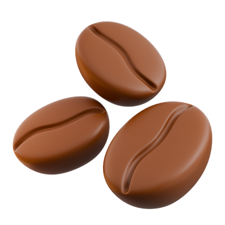 커피 콩  3D Icon
