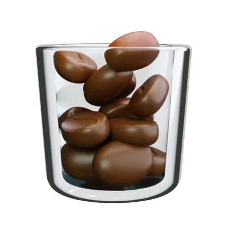 Coffee Beans  3D Icon