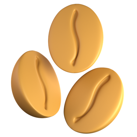 Coffee beans  3D Icon