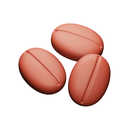 Coffee Beans  3D Icon