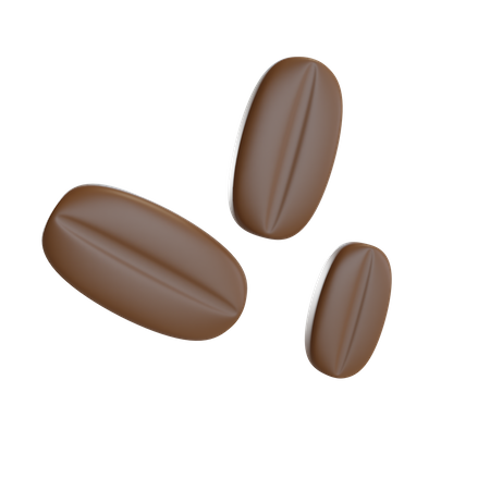 Coffee Beans  3D Illustration