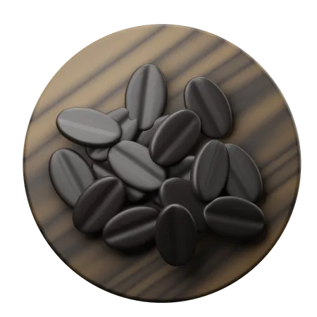 Coffee Beans  3D Illustration