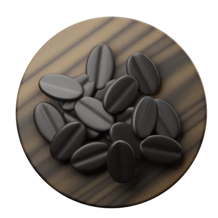 Coffee Beans 3D Illustration