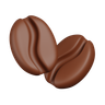coffee beans 3d logo