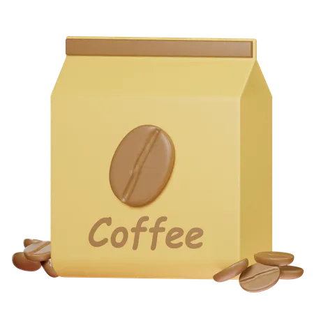 Coffee Beans Bag  3D Icon