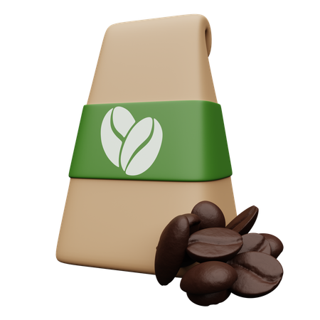 Coffee Beans Bag  3D Icon