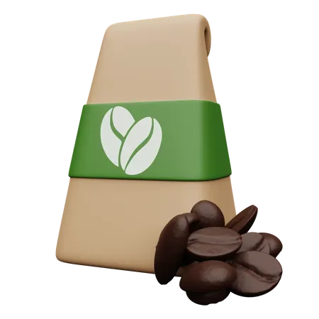 Coffee Beans Bag  3D Icon