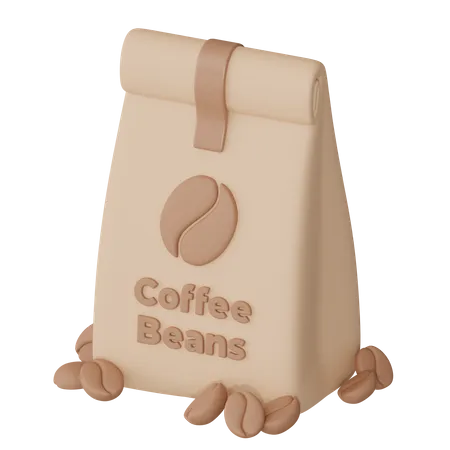 Coffee Beans Bag  3D Icon