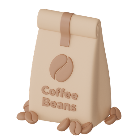 Coffee Beans Bag  3D Icon
