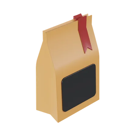 Coffee Beans Bag  3D Illustration