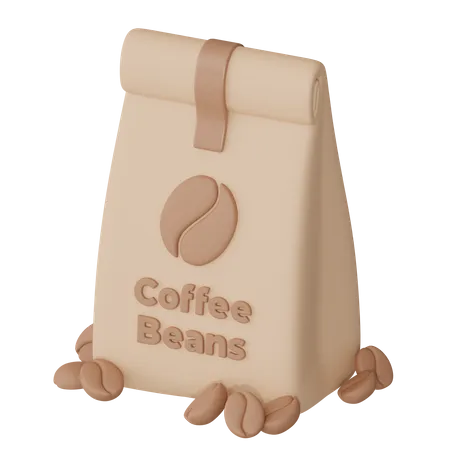Coffee Beans Bag 3D Icon