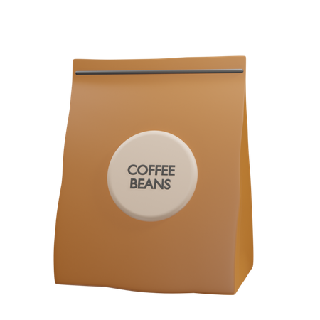 Coffee Beans Packaging  3D Icon