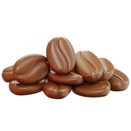 Coffee Beans Pile  3D Icon