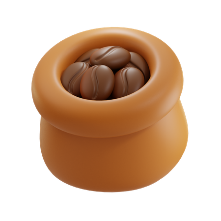 Coffee Beans Sack  3D Icon