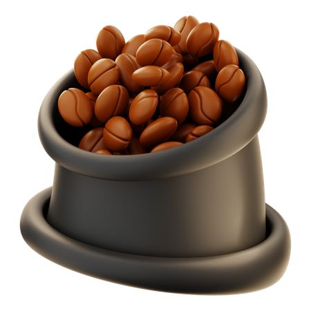 Coffee Beans Sack  3D Icon