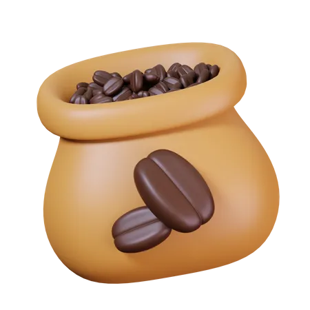 Coffee Beans Sack  3D Icon