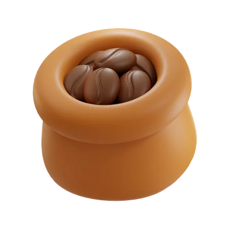 Coffee Beans Sack  3D Icon