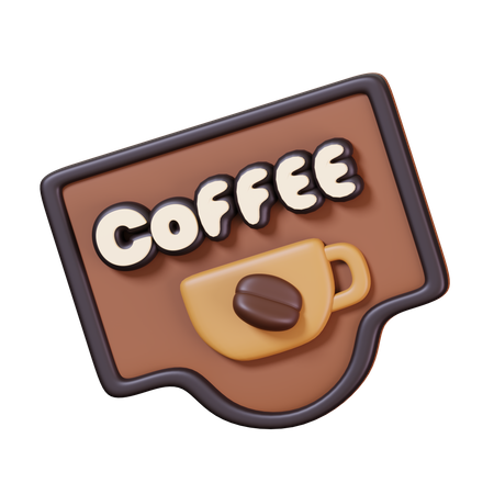 Coffee Board  3D Icon