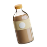 3d coffee bottle logo