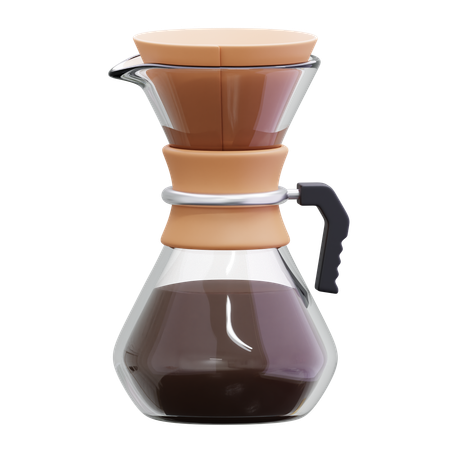 Coffee Brewing Drip  3D Icon