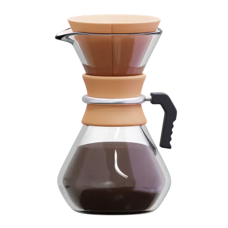 Coffee Brewing Drip  3D Icon