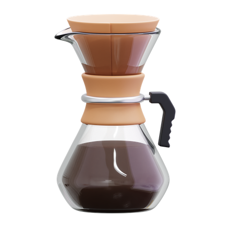 Coffee Brewing Drip  3D Icon