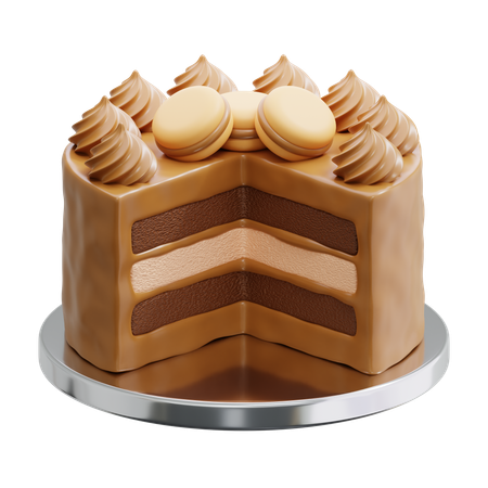 Coffee Cake  3D Icon