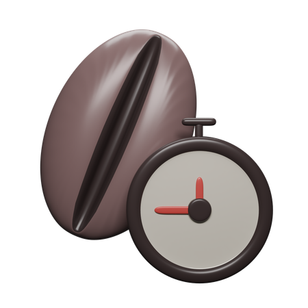 Coffee Clock  3D Icon