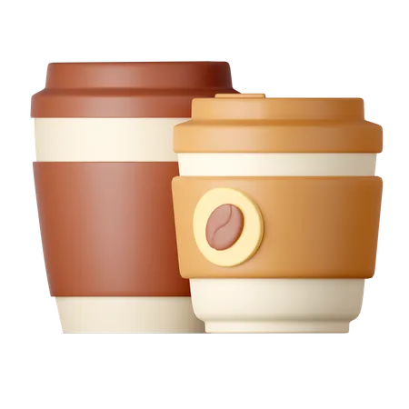 A Coffee Mug Cartoon Style Isolated On A White Background 3 D Illustration 3D Icon