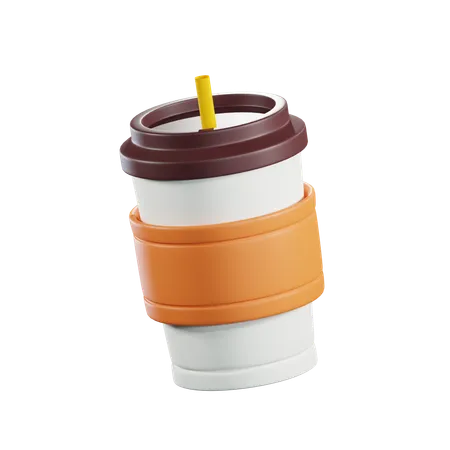 3 D Coffee Cup Illustration 3D Icon