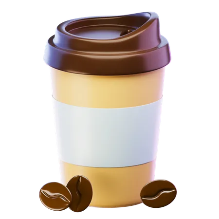 Coffee Cup Icon 3 D Icon Drink Isolated On Transparent Background 3 D Illustration High Resolution 3D Icon