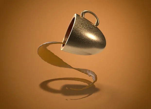 Coffee Cup  3D Illustration