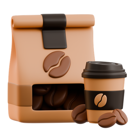 커피컵 캐리어  3D Icon