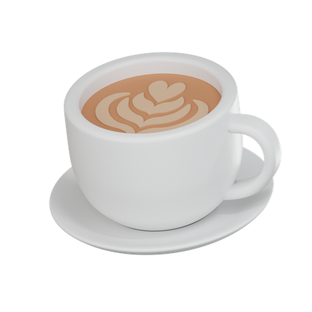 Coffee Cup Latte  3D Icon