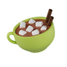 marshmallows 3d illustration