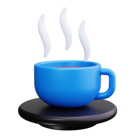 Coffee Cup with Steam  3D Icon