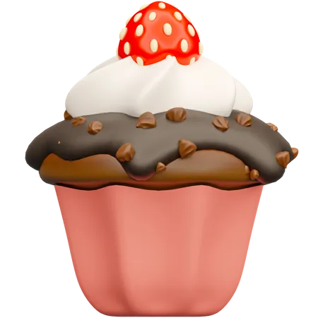 Coffee Cupcake  3D Icon