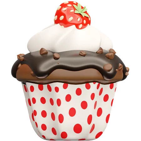 Coffee Cupcake  3D Icon