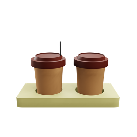 Coffee Cups  3D Icon
