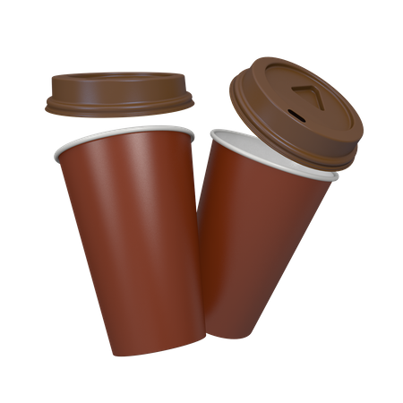 Coffee Cups  3D Icon