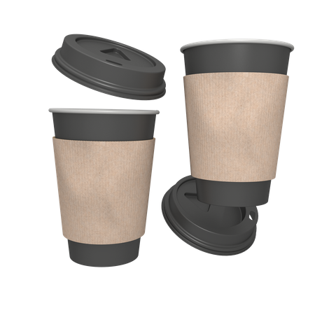 Coffee Cups  3D Icon