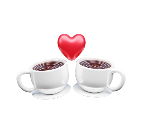 Coffee Date  3D Icon